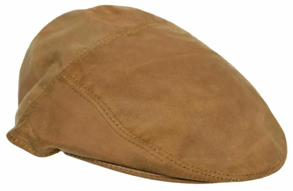 British Men's Flat Cap Hunting Tan Casual Hat Shooting Country Waxed Women