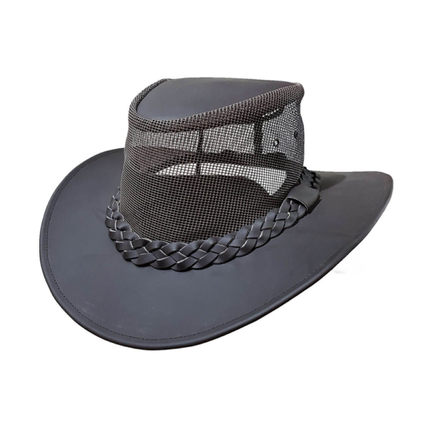 Waterproof Summer Breeze Leather Hats For Mens